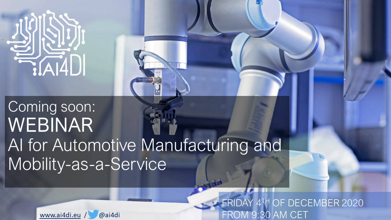 AI4DI 1st WEBINAR Invitation